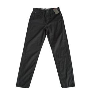 Levi's High Waist Mom Jeans Black Coated 28/30